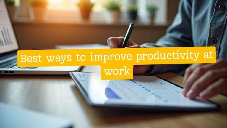 Improve productivity at work