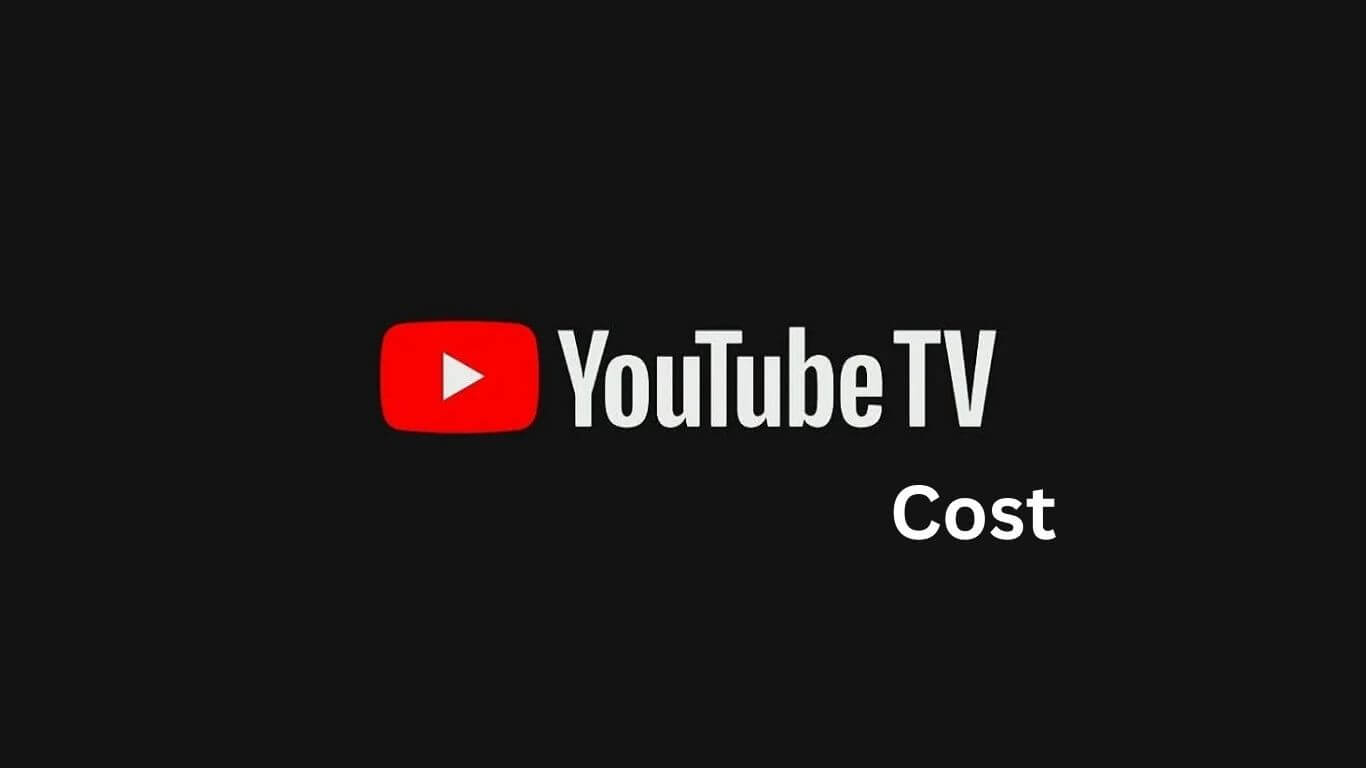 YouTube TV Cost text